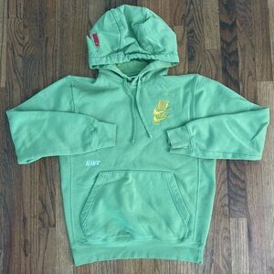 Nike Sportswear Essentials+ Pullover Hoodie Sport Green Men's Sz S DM6873-333